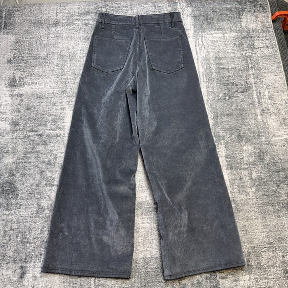 Universal Thread Sailor Wide Leg Jeans Womens 6R Gray Flocked Marbled High Rise - Picture 4 of 15